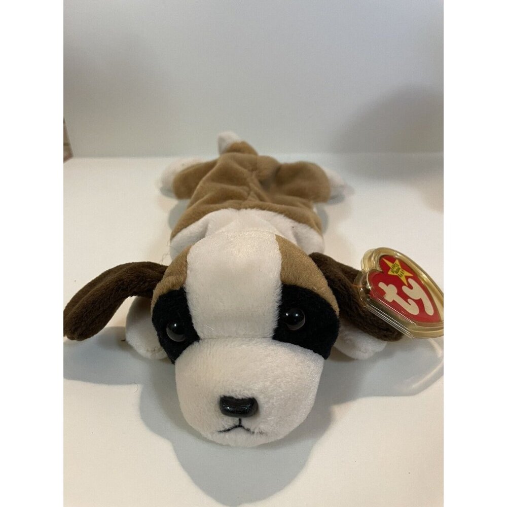 TY Beanie Baby - BERNIE the St. Bernard Dog (8.5 inch) -MWMTs Stuffed Animal Toy